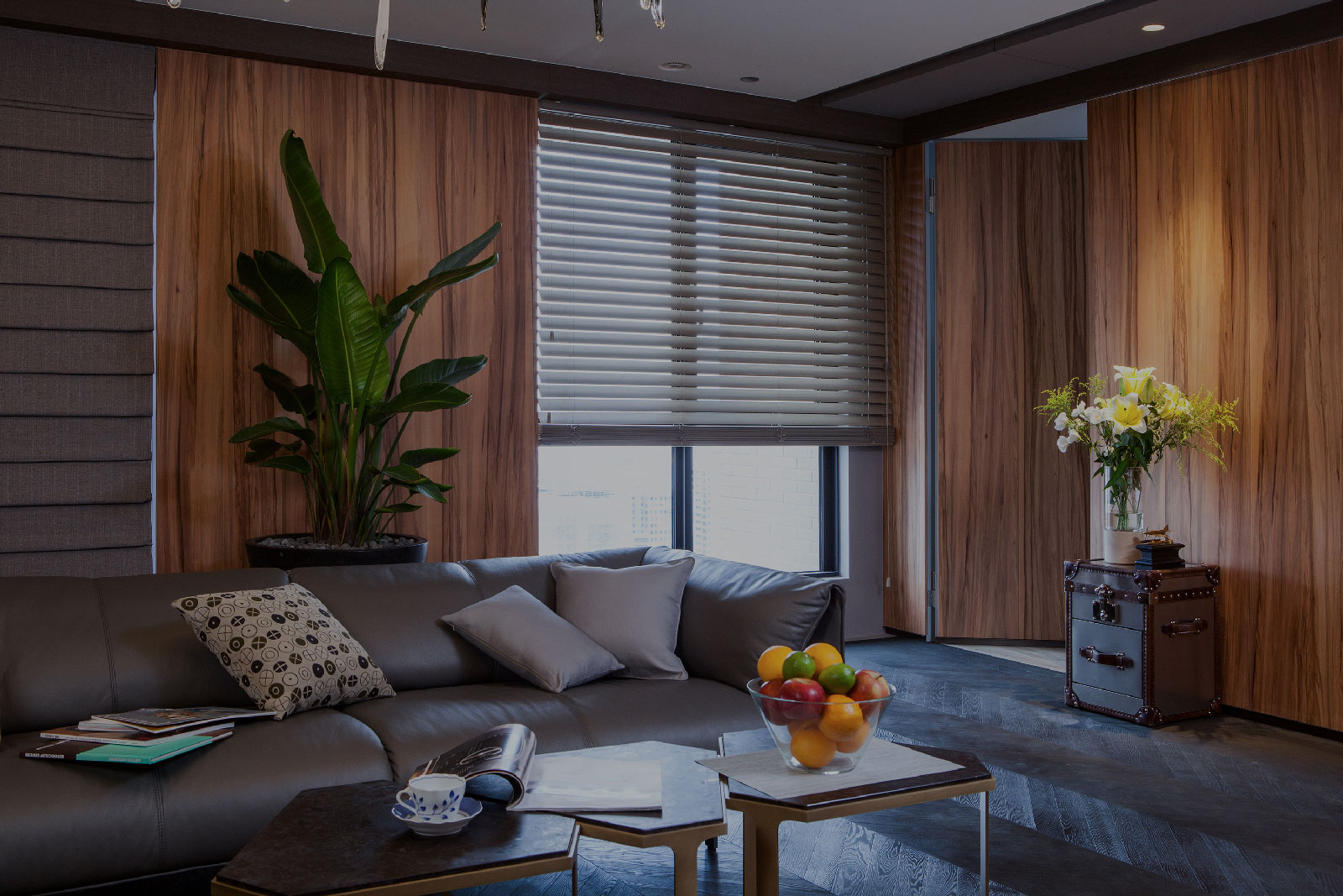 shutter example in modern living room